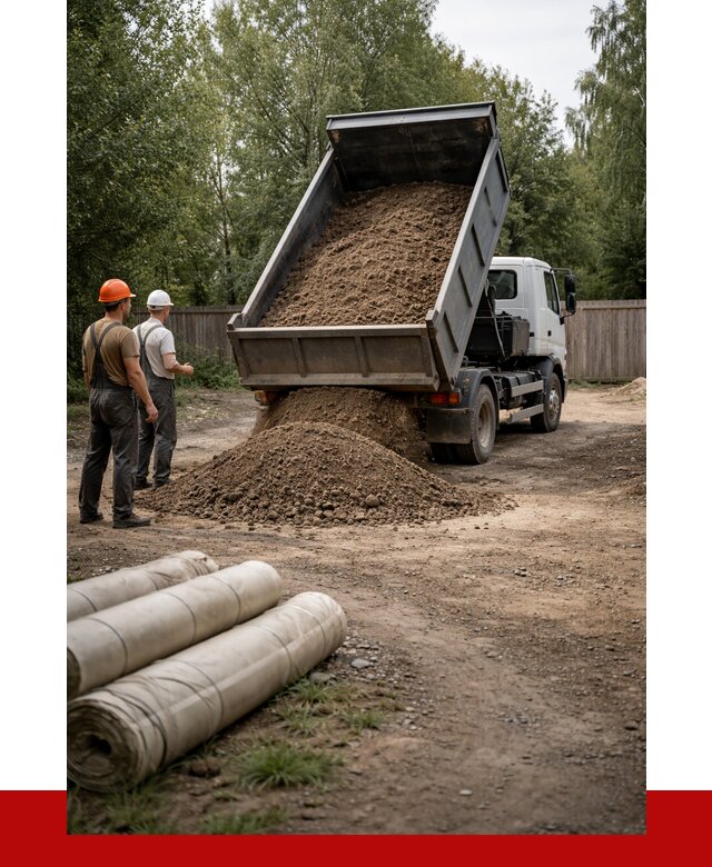 Доставка сыпучих материалов самосвалом в [cvi] от 4303 р. | ПРОНЕРУДНр-