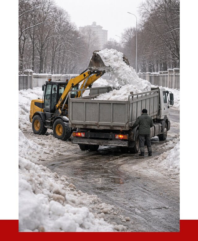 Вывоз снега с погрузкой в Наро-Фоминске от 3586 р. ПРОНЕРУДНр-