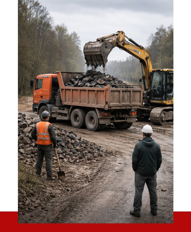 Вывоз асфальта в Наро-Фоминске от 4610 р. самосвалом ПРОНЕРУДНр-