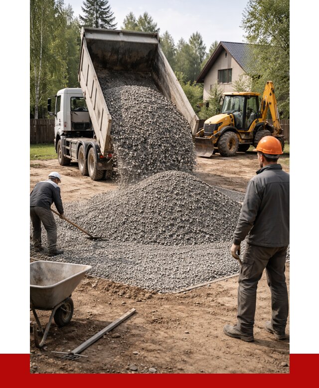 Отсыпка участка щебнем в Наро-Фоминске от 6659 р. ПРОНЕРУДНр-