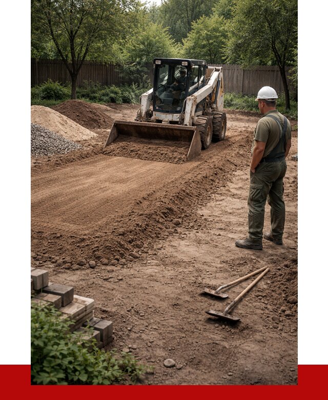 Выравнивание участка под ключ в Наро-Фоминске от 3586 р. | ПРОНЕРУДНр-