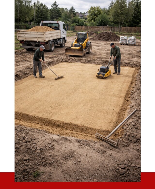 Устройство песчаной подушки в Наро-Фоминске от 4610 р. ПРОНЕРУДНр-