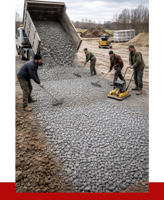Устройство щебеночной подушки в Наро-Фоминске от 4610 р. ПРОНЕРУДНр-